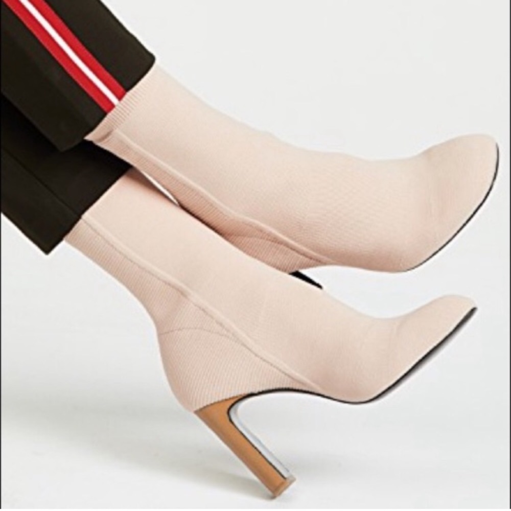 Rag & Bone | Natural Ellis Stretch-knit boot RARE